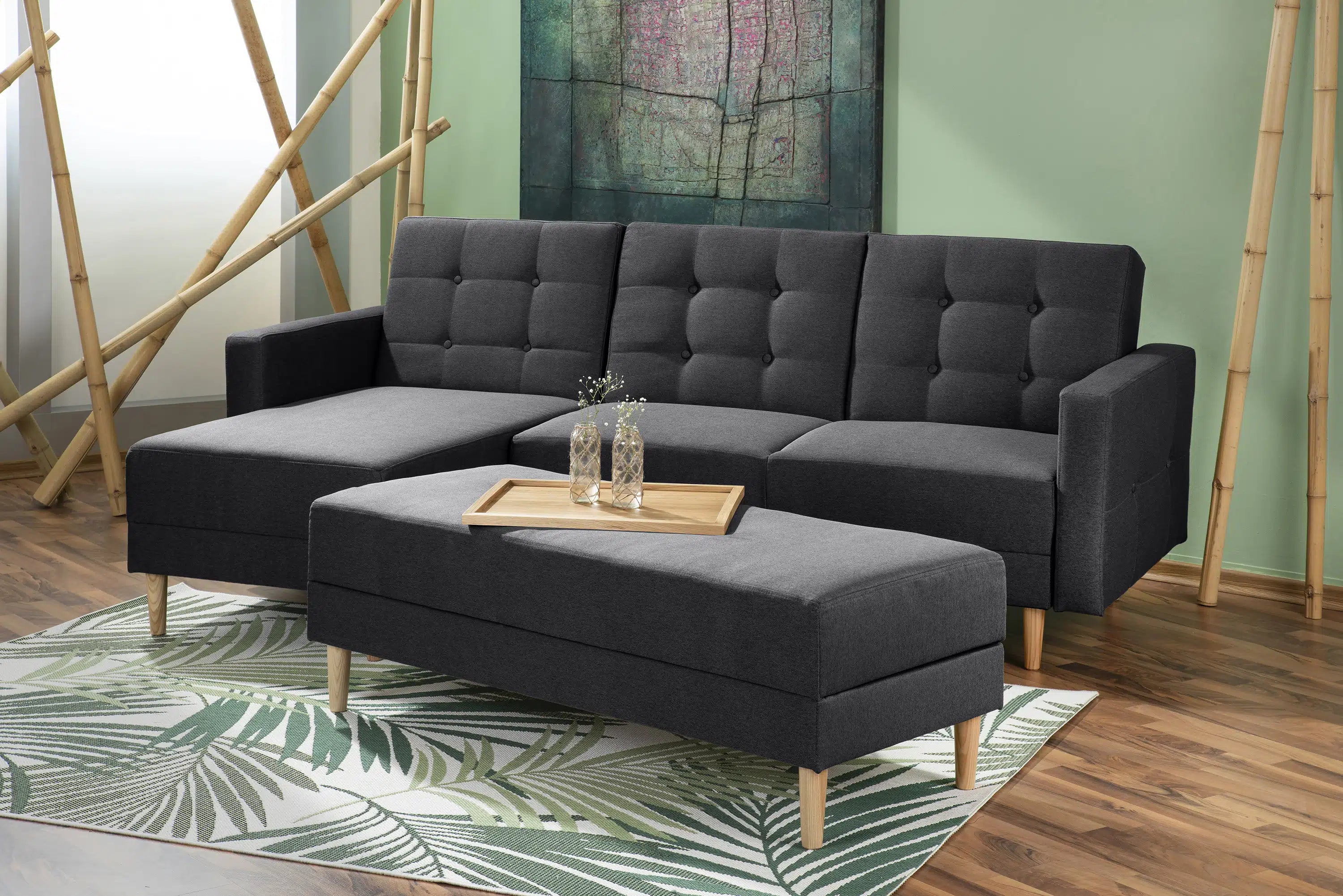 Funktionssofa mit Hocker - Easy Relax