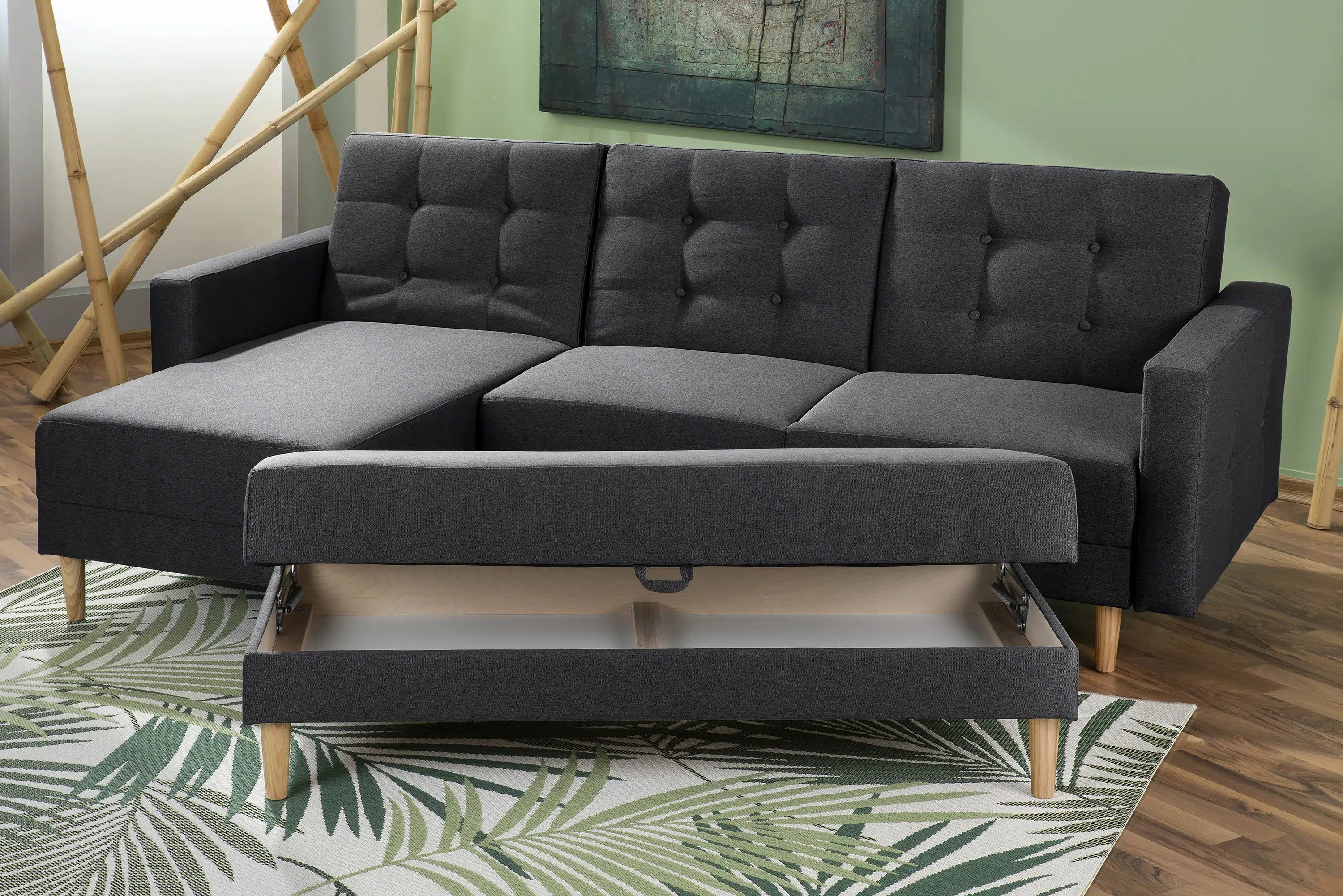 Funktionssofa mit Hocker - Easy Relax