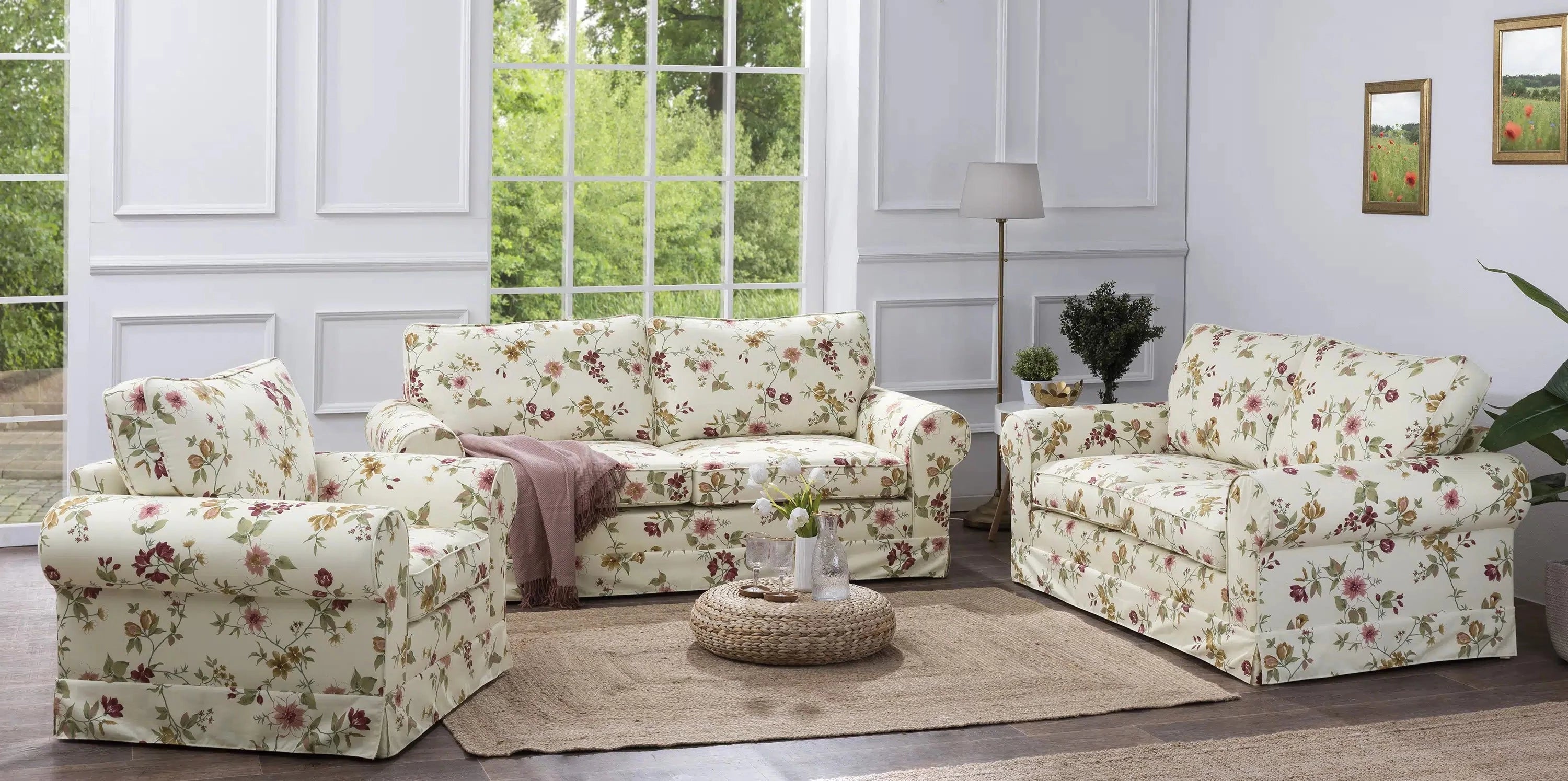 Hillary - Sessel - Sofa inkl. Zierkissen