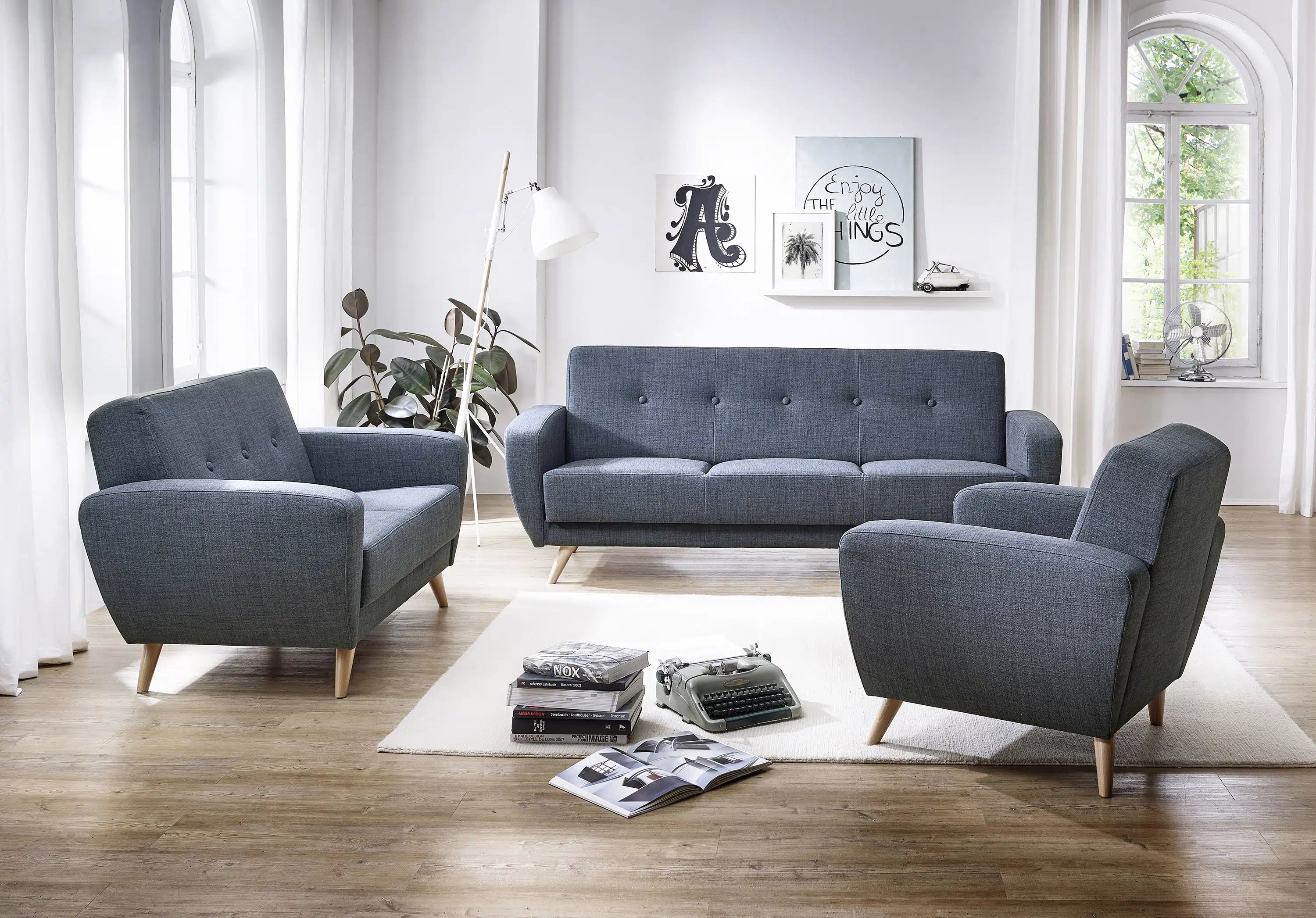 Jerry - Sessel - Sofa - 3-Sitzer mit Bettfunktion