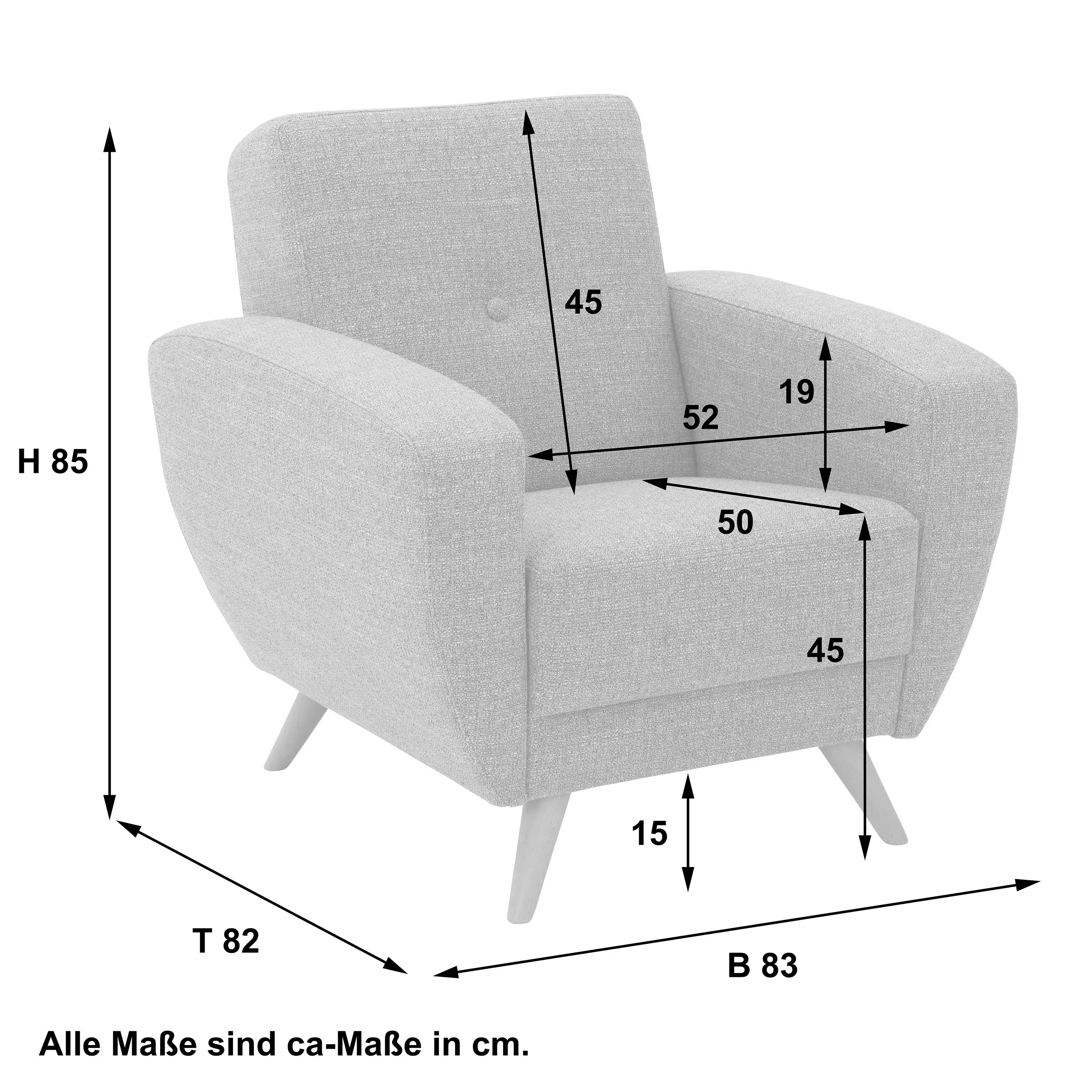 Jerry - Sessel - Sofa - 3-Sitzer mit Bettfunktion