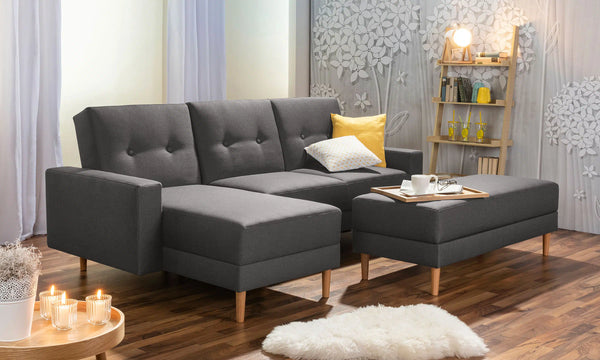 Just Cool - Funktionssofa mit Hocker