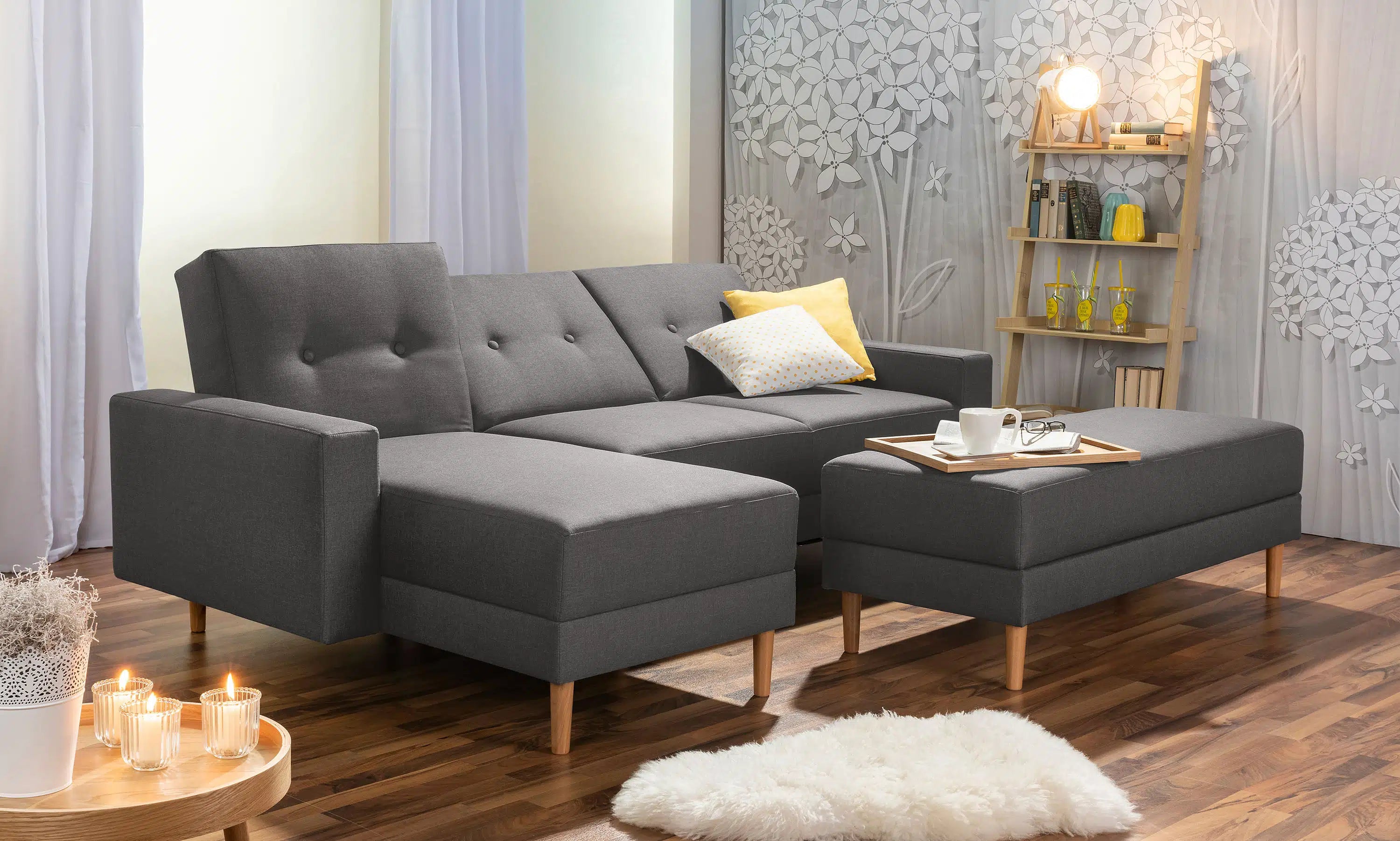 Just Cool - Funktionssofa mit Hocker