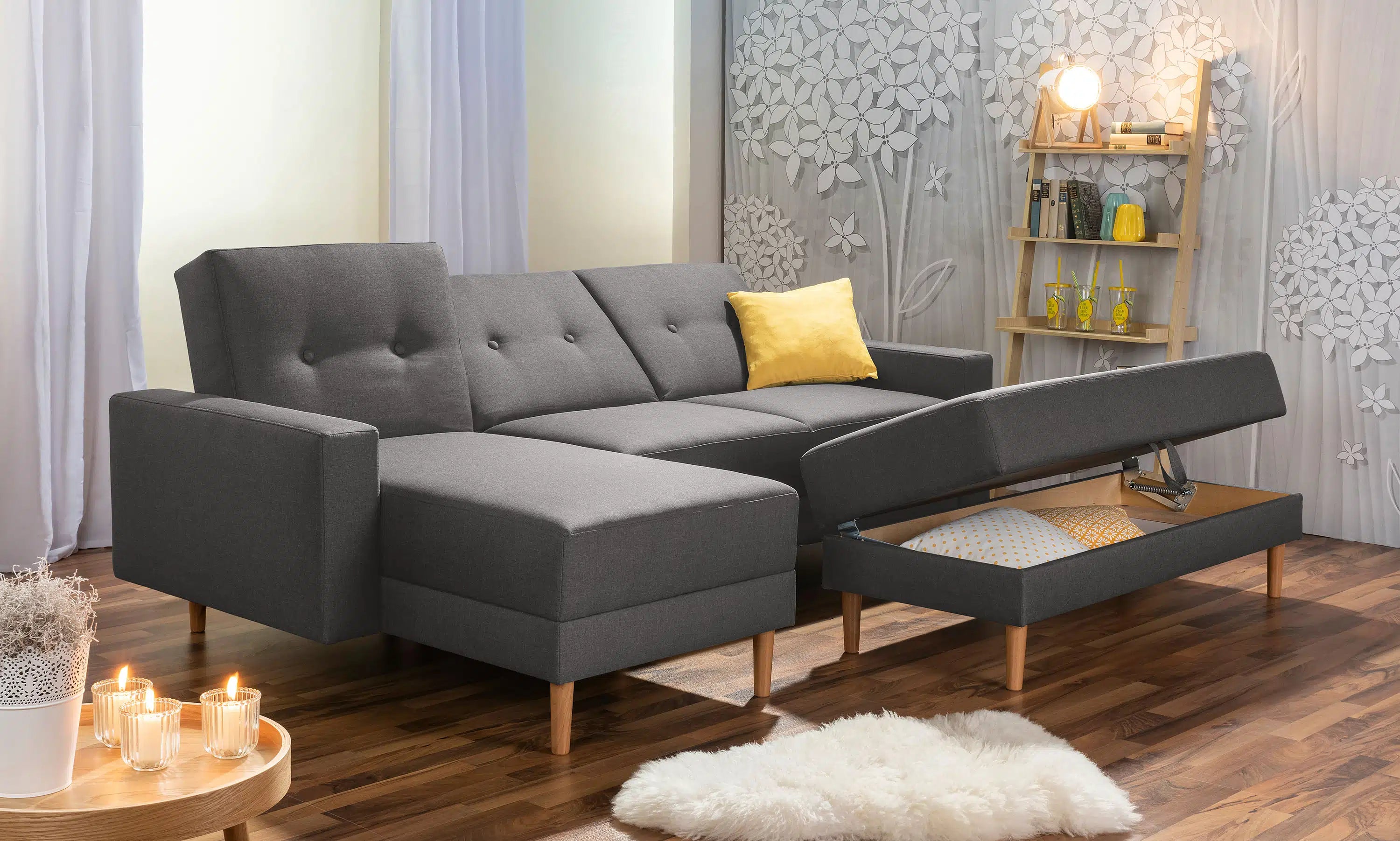 Just Cool - Funktionssofa mit Hocker