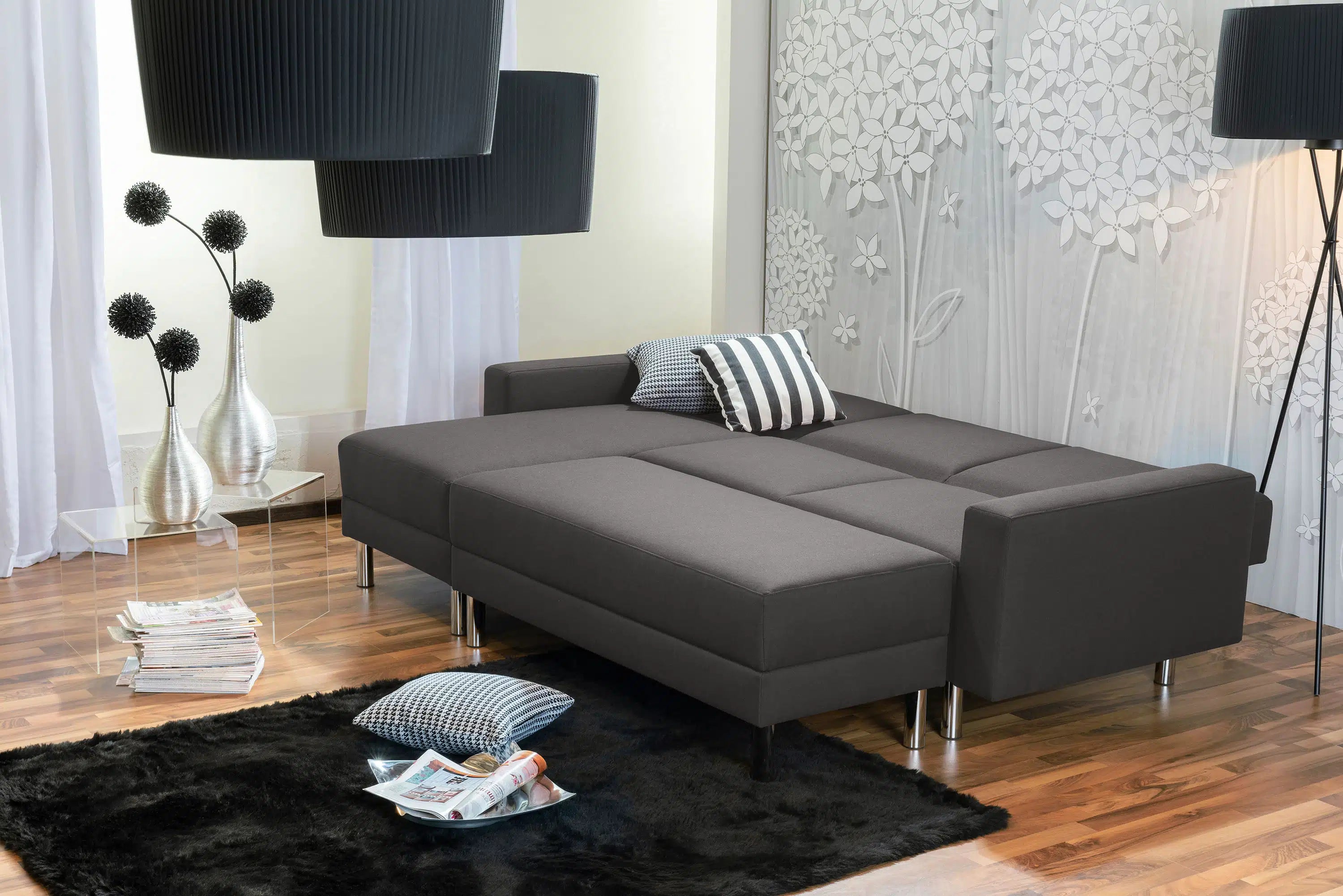Just Fashion - Funktionssofa mit Hocker