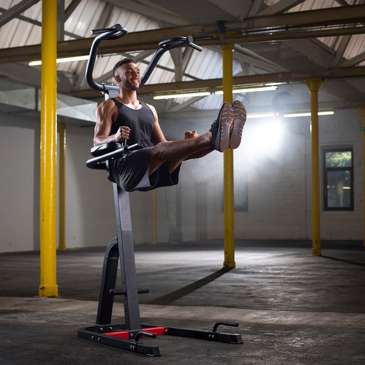 christopeit sport fitness multifunktionsturm dip klimmzugstange - vielseitiges Kraft und Ausdauer training