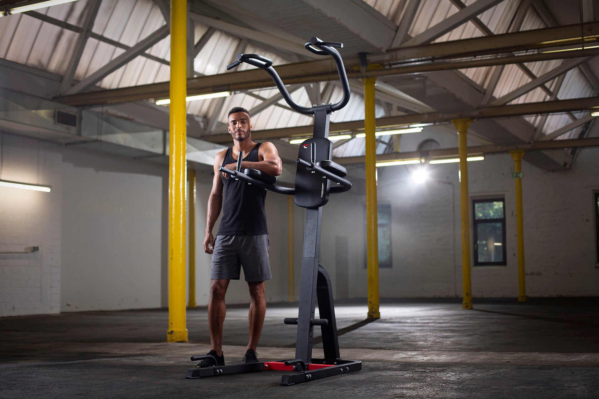 christopeit sport fitness multifunktionsturm dip klimmzugstange - vielseitiges Kraft und Ausdauer training