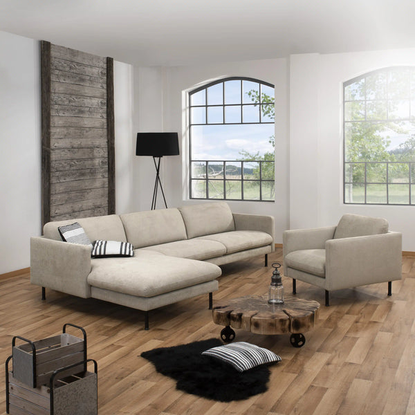 Nathan - Sofa 2,5-Sitzer mit Longchair - Sessel
