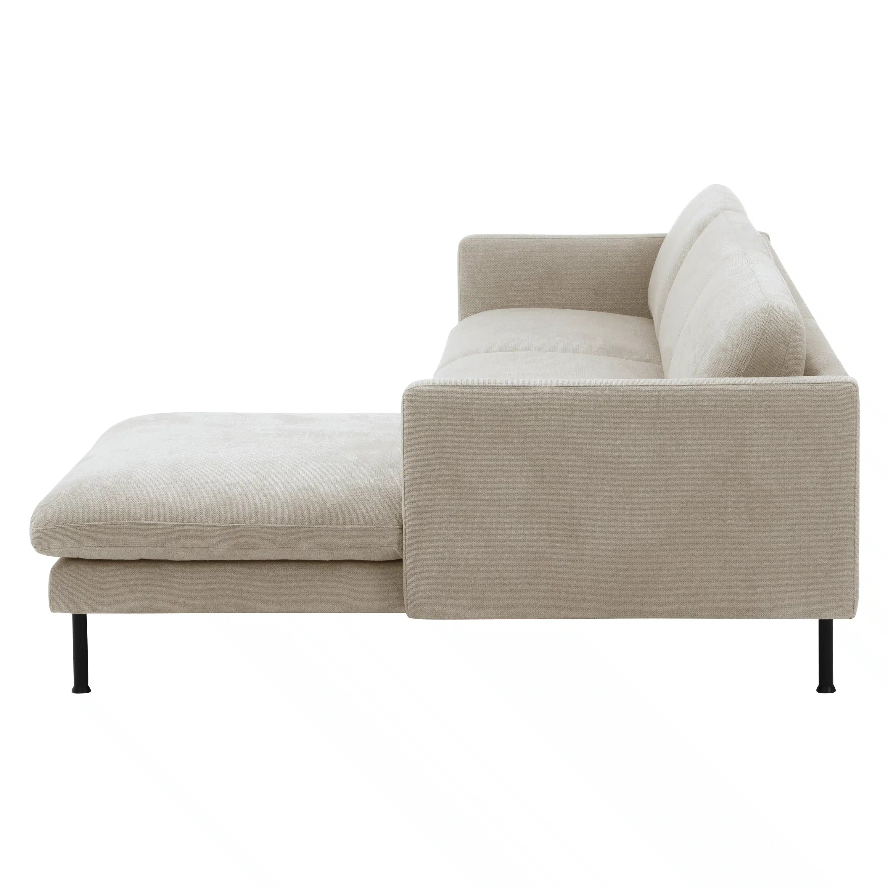 Nathan - Sofa 2,5-Sitzer mit Longchair - Sessel