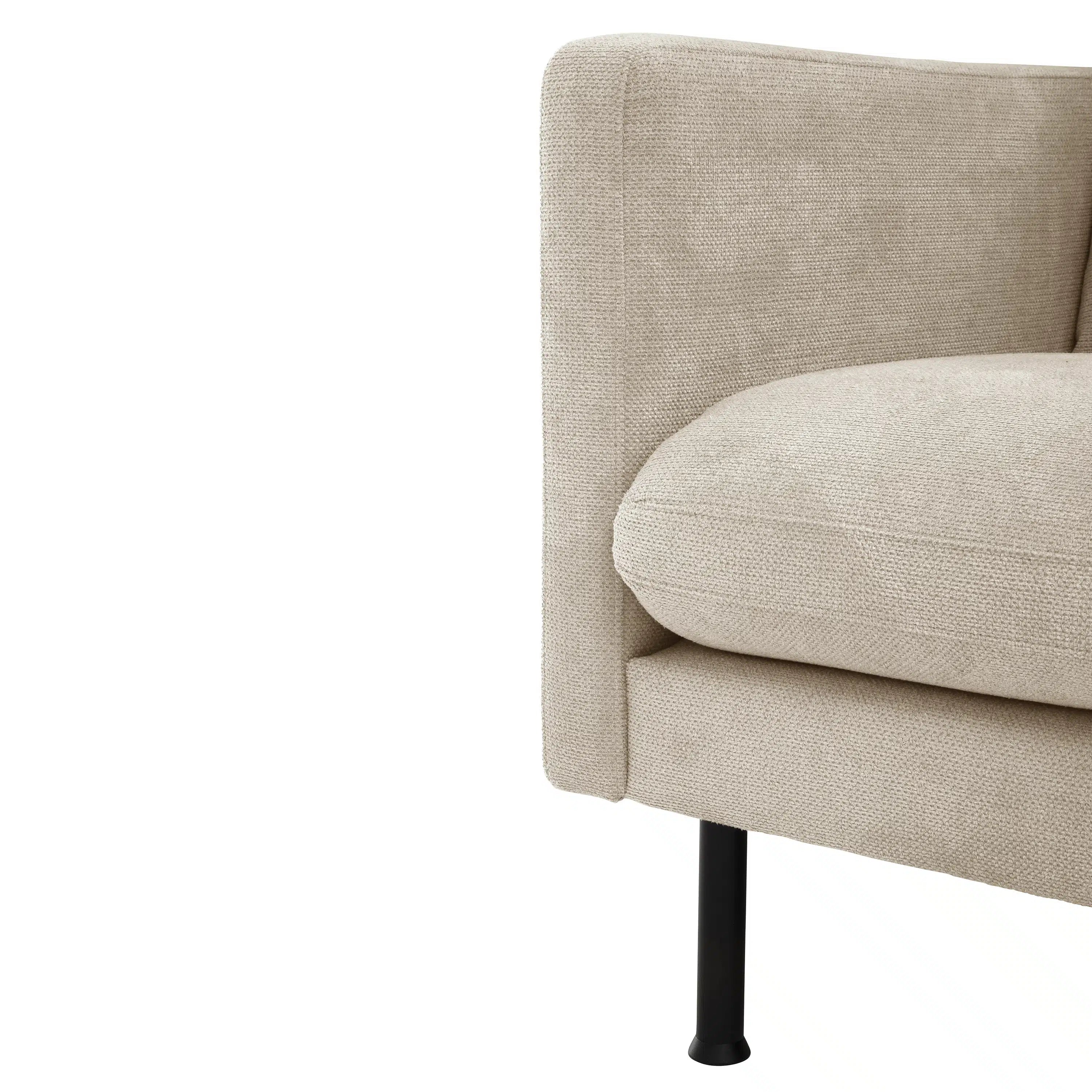 Nathan - Sofa 2,5-Sitzer mit Longchair - Sessel