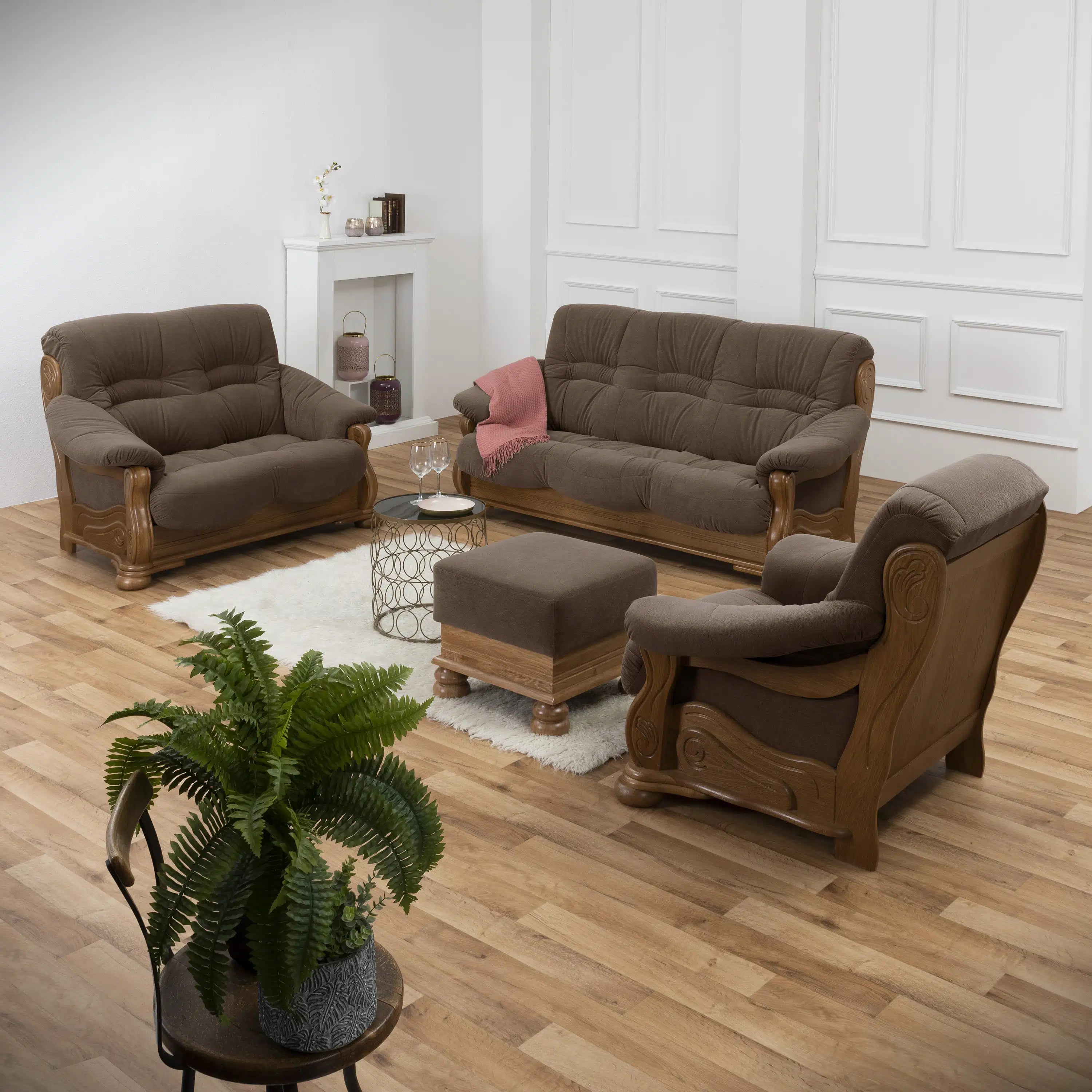 Tennessee - Sitzgarnitur 3 teilig - Sessel - Sofa