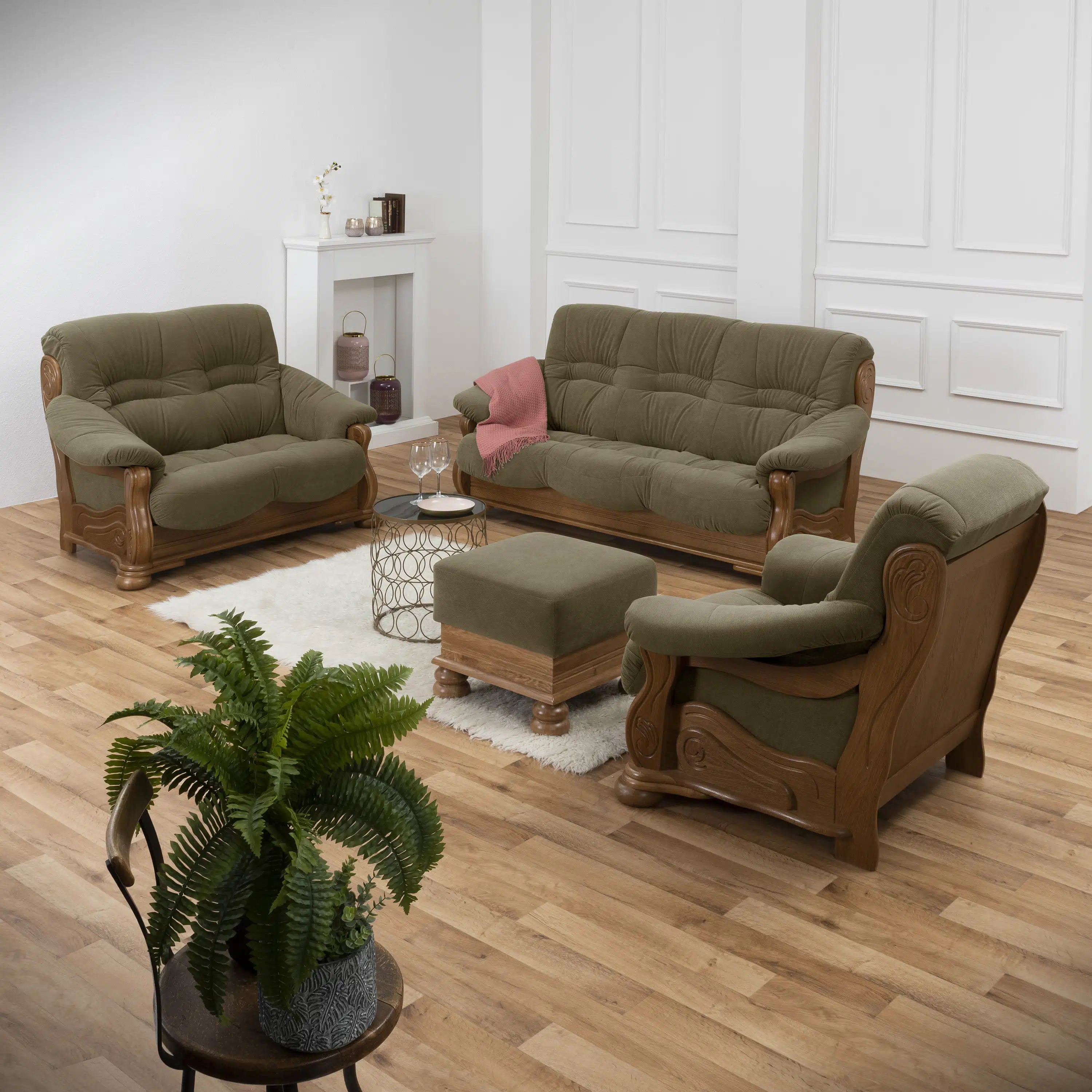 Tennessee - Sitzgarnitur 3 teilig - Sessel - Sofa