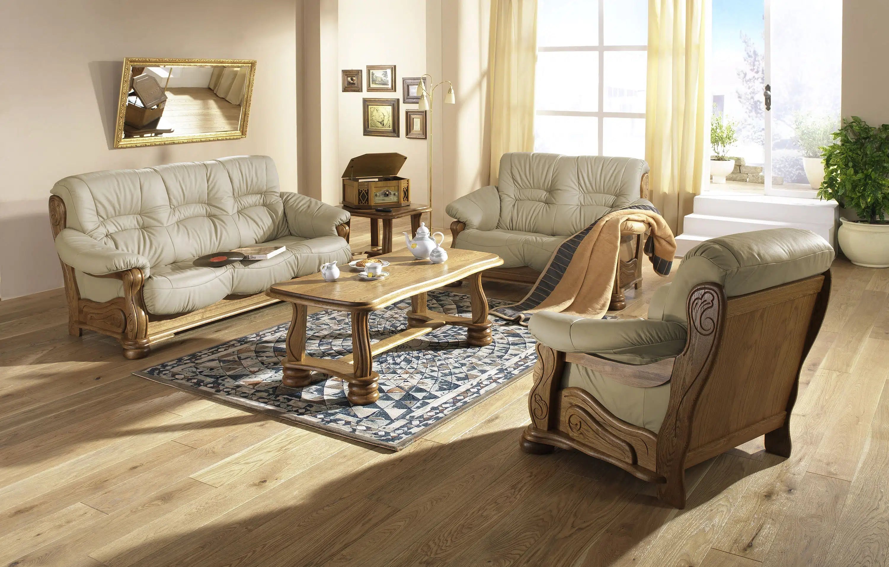 Tennessee - Sitzgarnitur 3 teilig - Sessel - Sofa