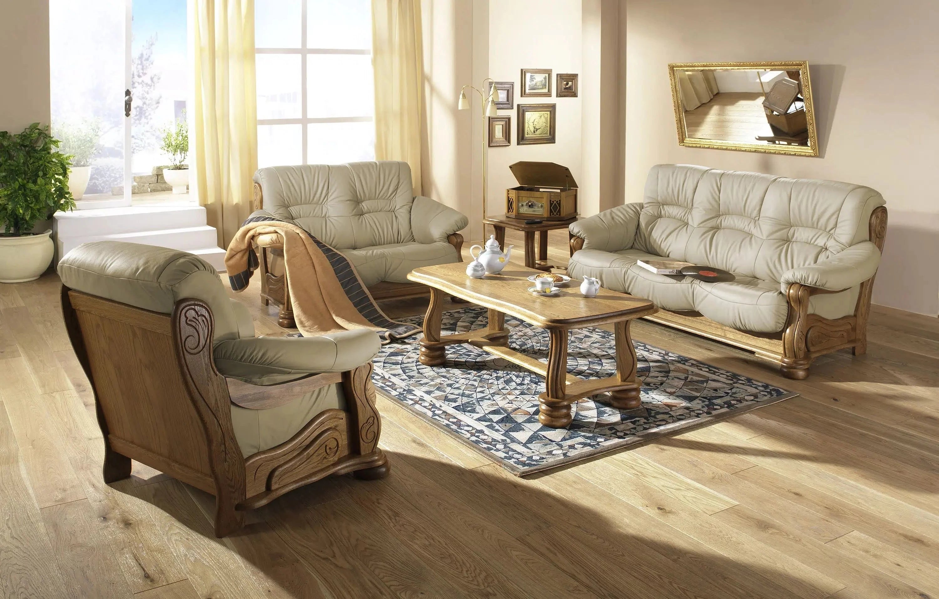 Tennessee - Sitzgarnitur 3 teilig - Sessel - Sofa