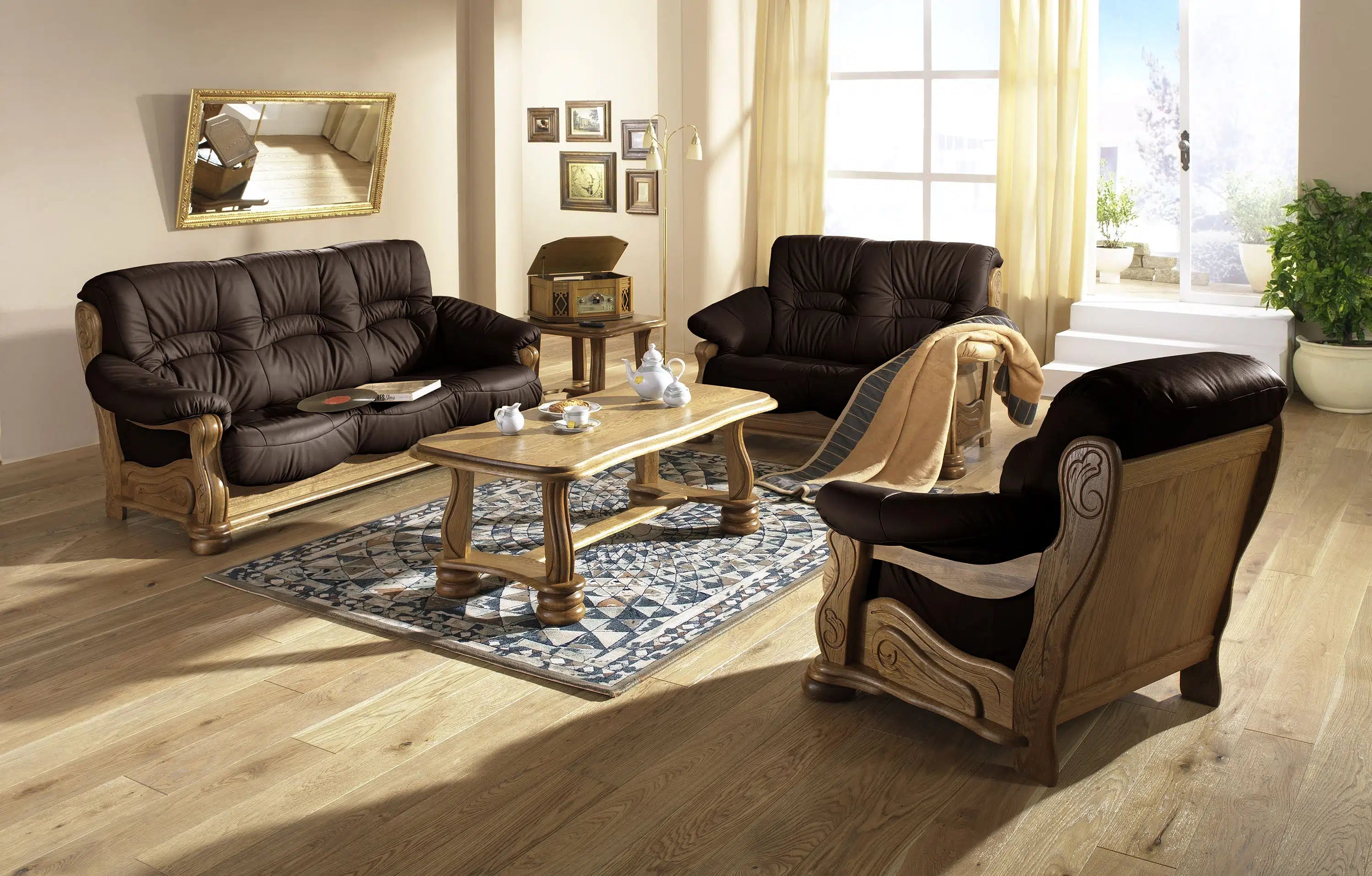 Tennessee - Sitzgarnitur 3 teilig - Sessel - Sofa
