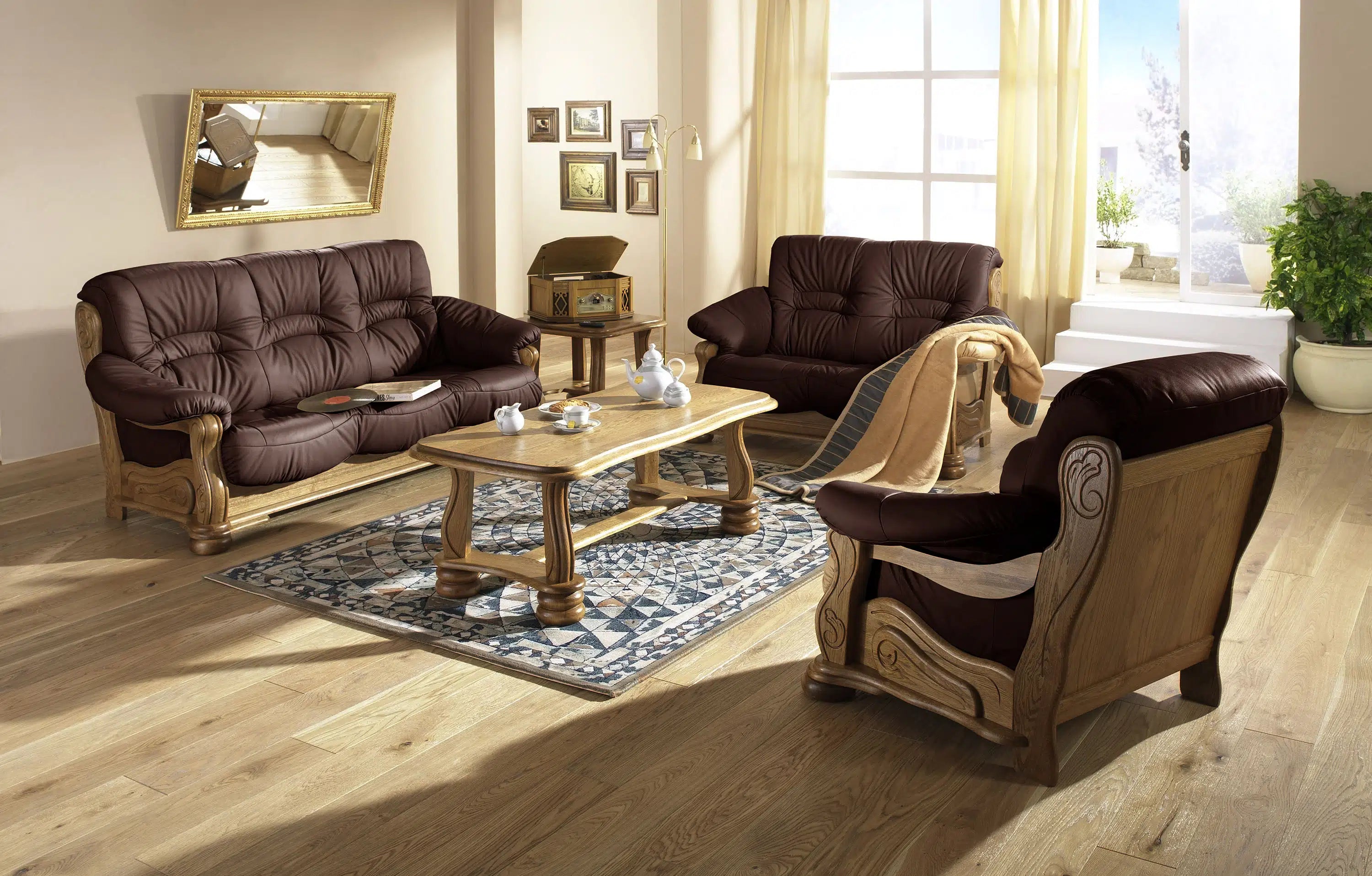 Tennessee - Sitzgarnitur 3 teilig - Sessel - Sofa