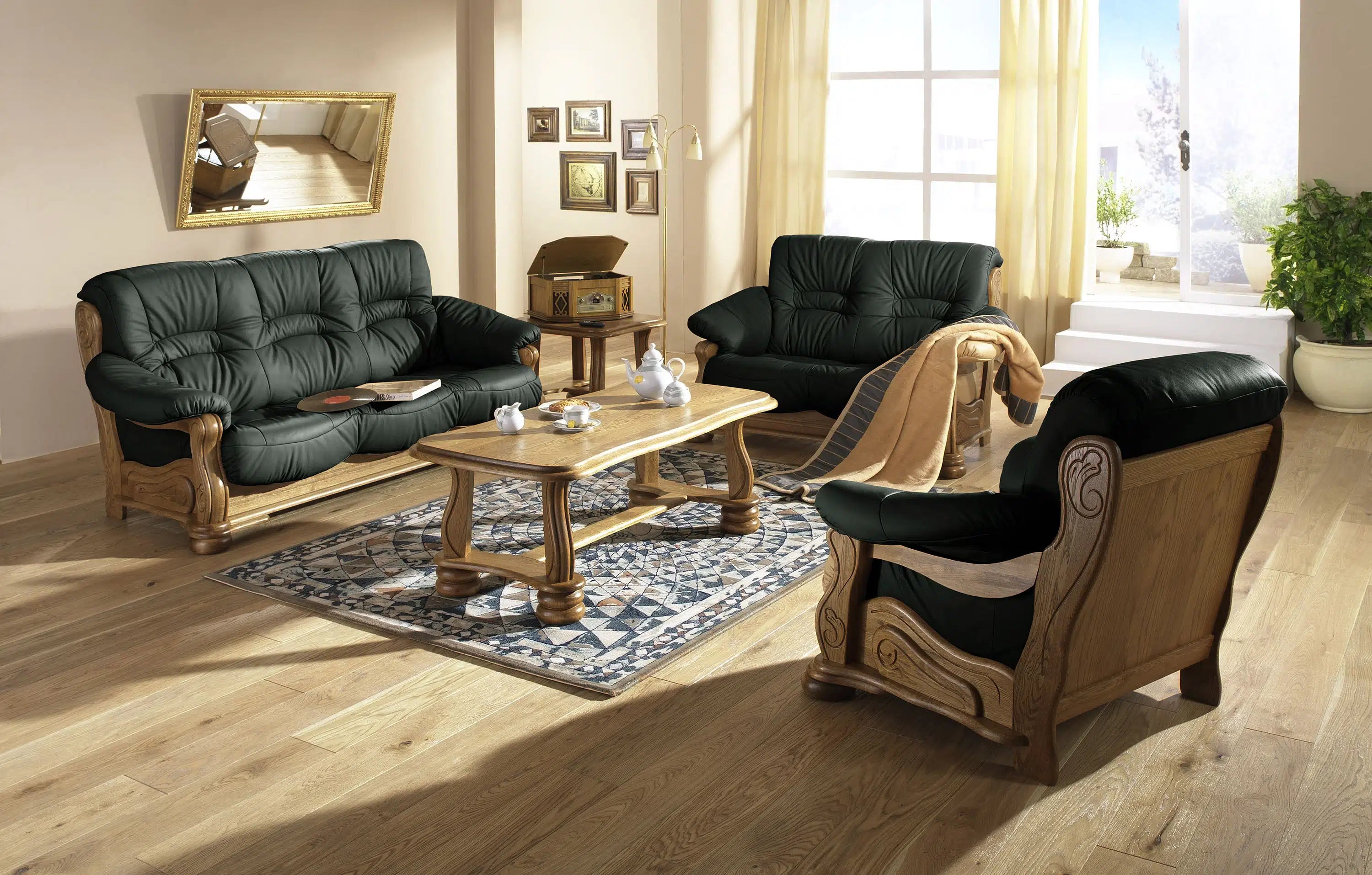 Tennessee - Sitzgarnitur 3 teilig - Sessel - Sofa