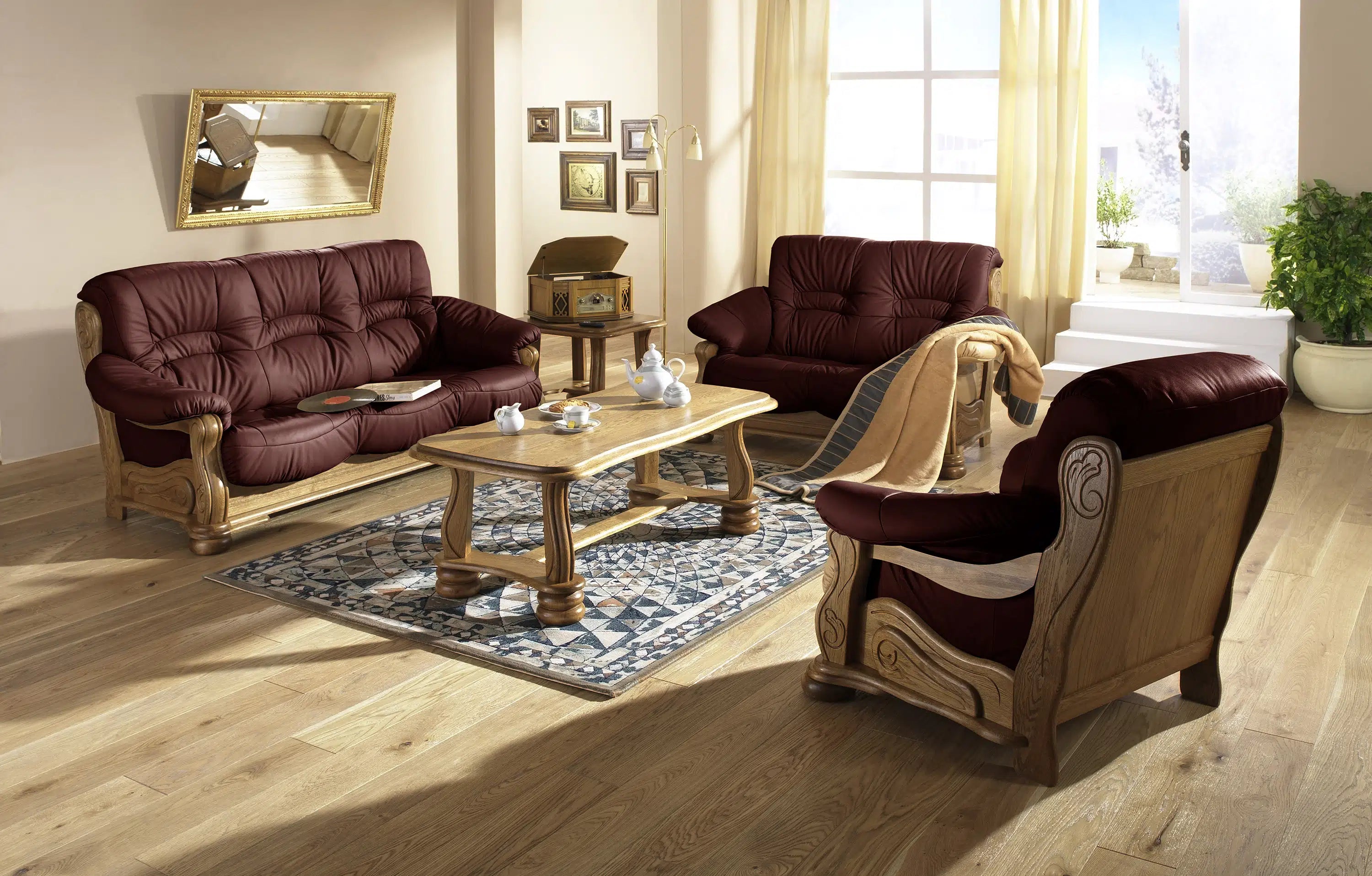 Tennessee - Sitzgarnitur 3 teilig - Sessel - Sofa
