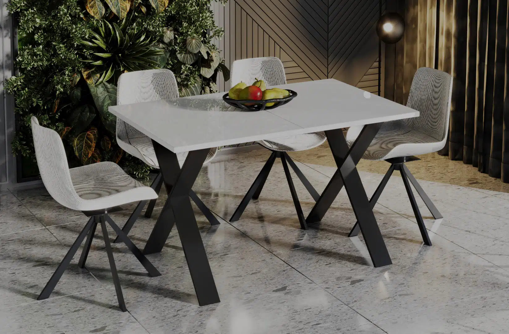 Der exquisite, ausziehbaren Holz Esstisch von Endo Möbel - ein wahrer Blickfang für Ihr Esszimmer! Mit seiner innovativen Ausziehfunktion ist dieser Tisch perfekt für gesellige Abende mit Familie und Freunden geeignet