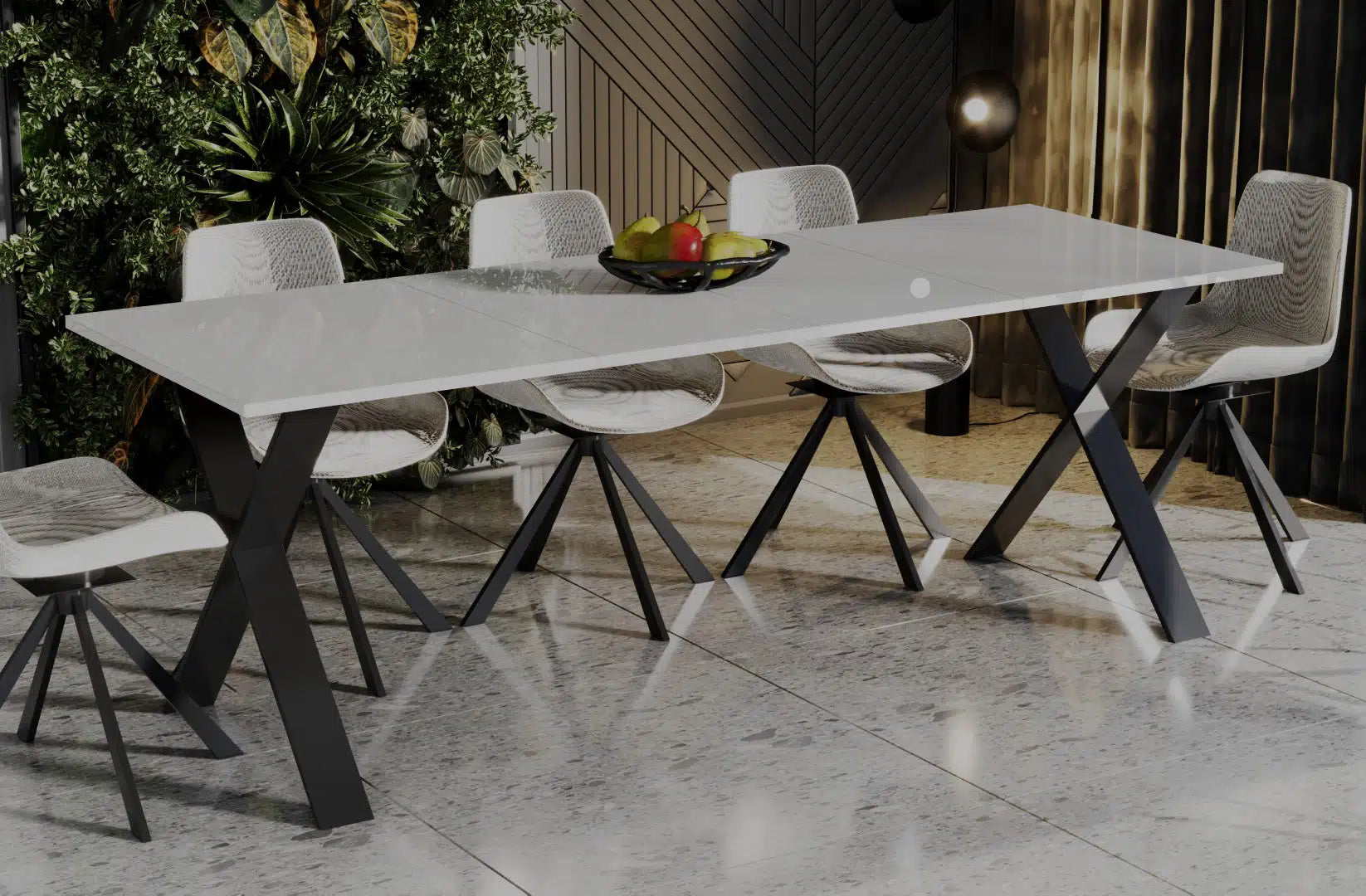 Der exquisite, ausziehbaren Holz Esstisch von Endo Möbel - ein wahrer Blickfang für Ihr Esszimmer! Mit seiner innovativen Ausziehfunktion ist dieser Tisch perfekt für gesellige Abende mit Familie und Freunden geeignet