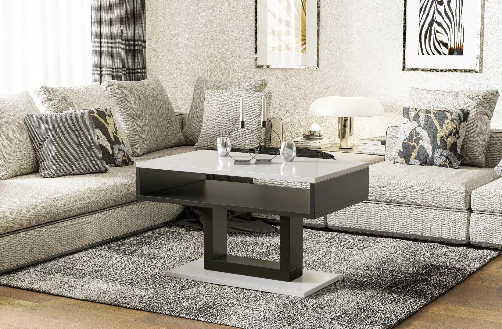 Erleben Sie Gemütlichkeit pur mit dem exquisiten Holz Couchtisch von Endo Möbel - ideal für gesellige Abende und als praktische Ablagefläche im Alltag. Verwandeln Sie Ihr Wohnzimmer zur Wohlfühloase!